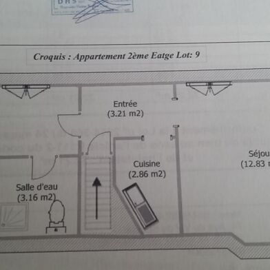 Appartement 2 pièces 620 €