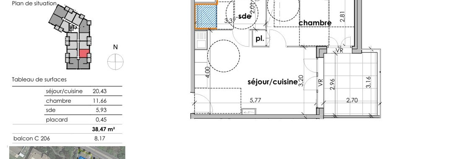 Appartement 2 Pièces 38 m² à vendre à Sauvian (34410)