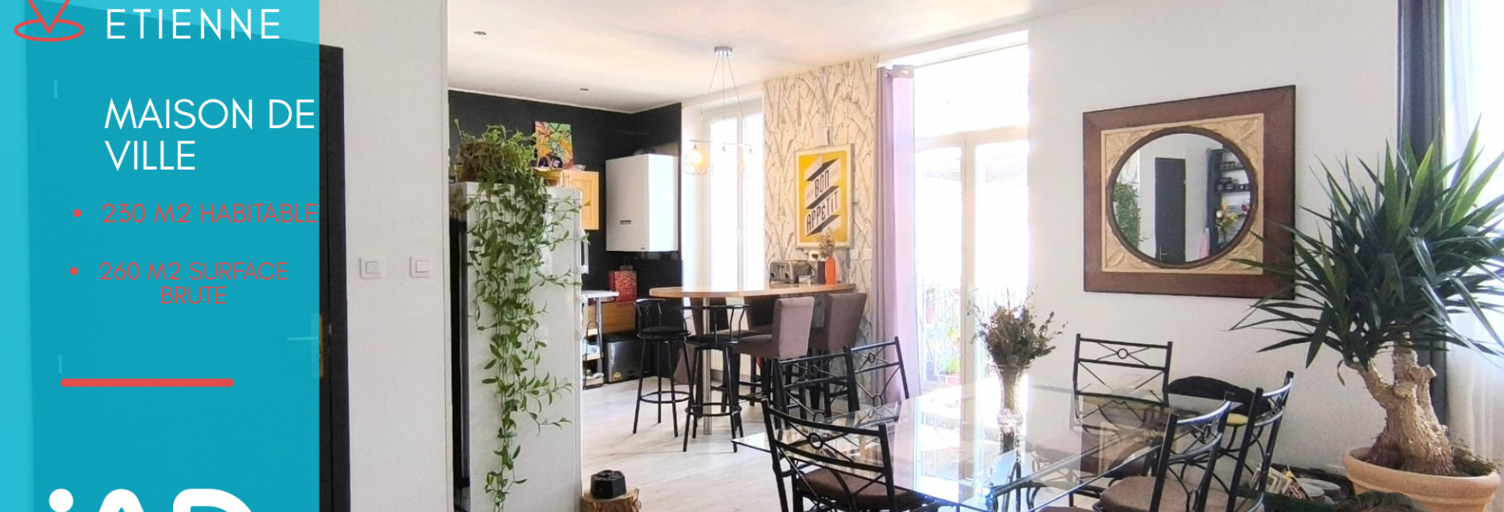 Maison 8 Pièces 230 m² à vendre à Saint-Étienne (42000)