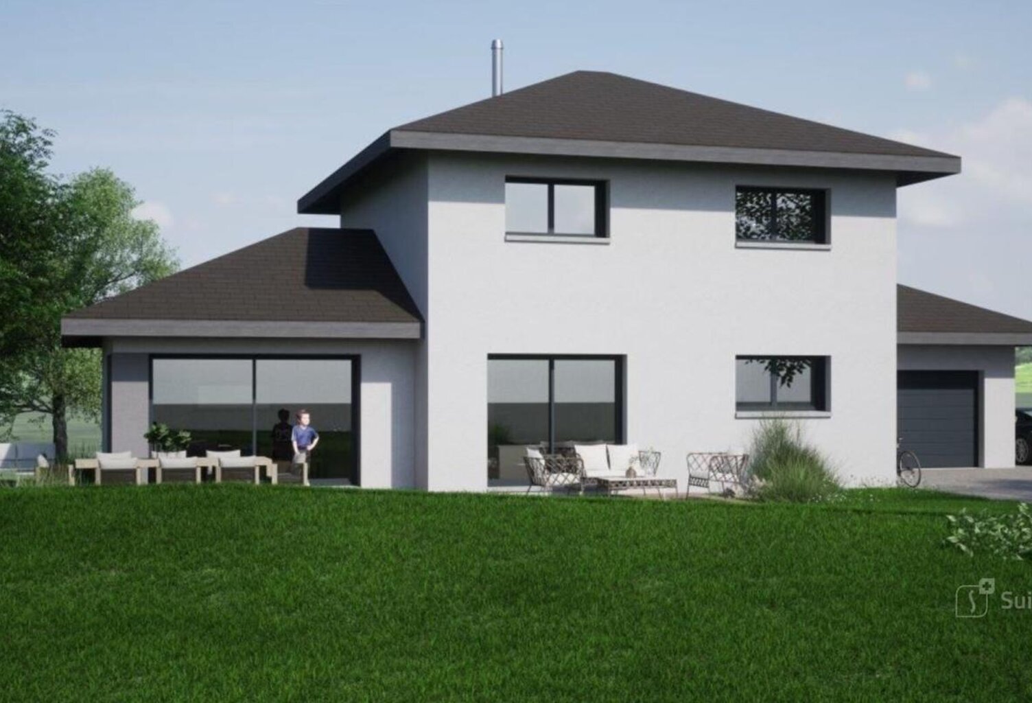 Terrains a vendre avec maison de constructeur — photo 1