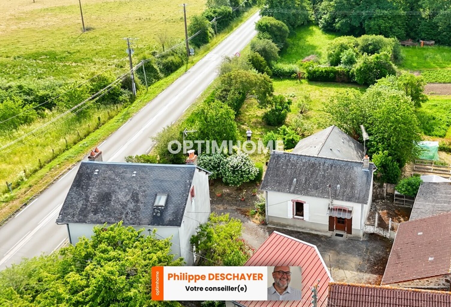 MAISON PLAIN PIED 2 Chambres - 77  m² + MAISON 3 niveaux - 3 Chambres - 82 m² - GARAGE et DEPENDANCES - terrain 1700 m² environ  MAGNAC LAVAL (87190) — photo 1