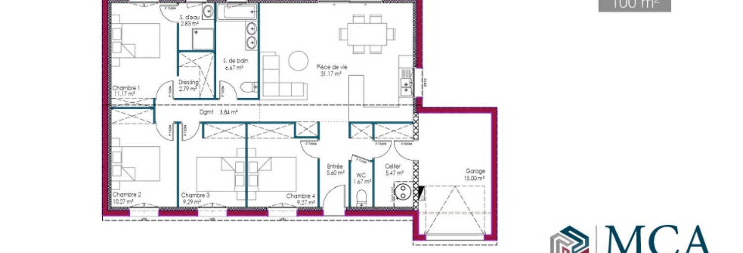 Maison 5 Pièces 100 m² à vendre à Juicq (17770)