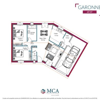 Maison 3 pièces 230790 €