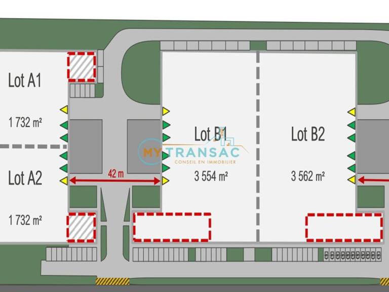 A LOUER locaux d'activités neufs de 1732, 3554 et 7116m² à La Courneuve — photo 1