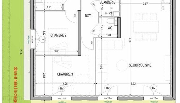 Appartement 4 pièces  à vendre Voiron 38500