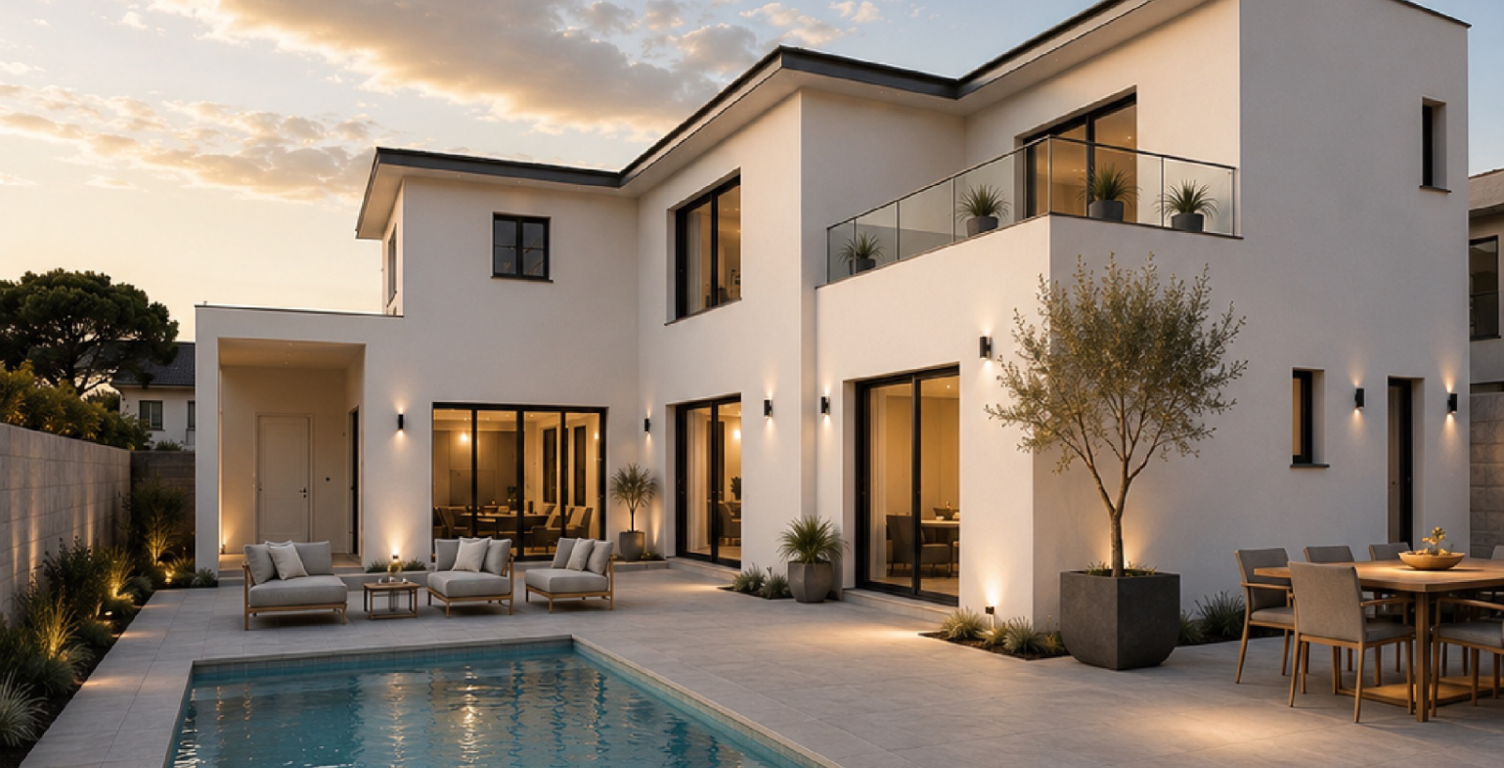 Le Cap d'Agde   Villa contemporaine sans travaux avec aperçu — photo 1