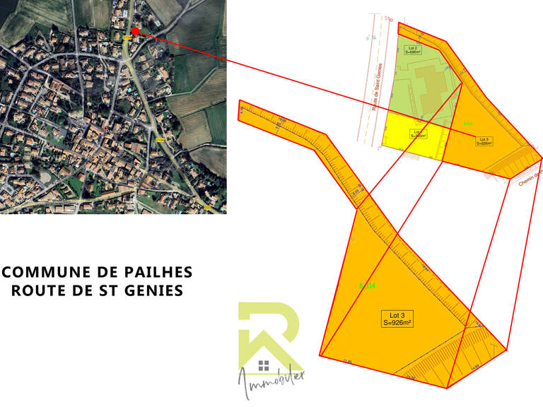 Terrain à bâtir de 926 m2 viabilisé en vente à Pailhès — photo 1