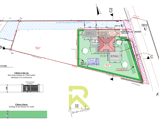 TERRAIN CONSTRUCTIBLE + PERMIS CONSTRUIRE — photo du bien