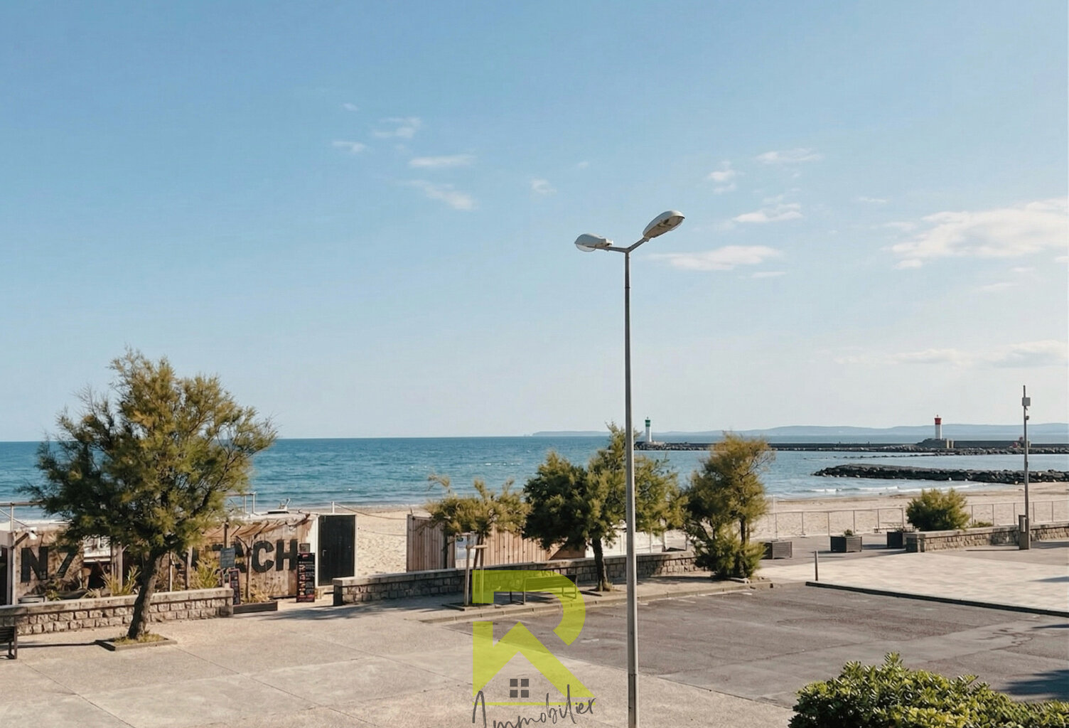 GRAU D'AGDE, Vue Mer, T2 loué Meublé avec extérieurs — photo 1