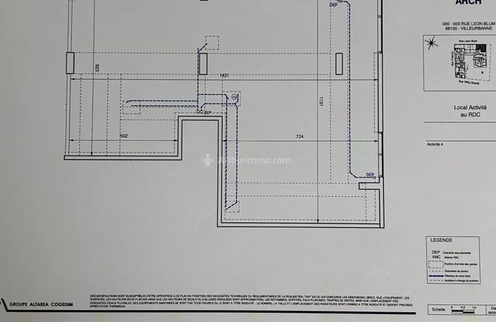 A LOUER LOCAL COMMERCIAL-137m²-VILLEURBANNE — photo 2