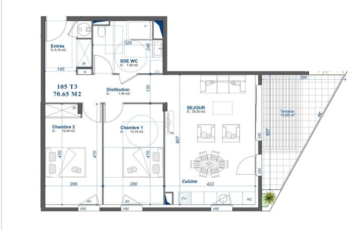 Vente Appartement 3 pièces — photo 3