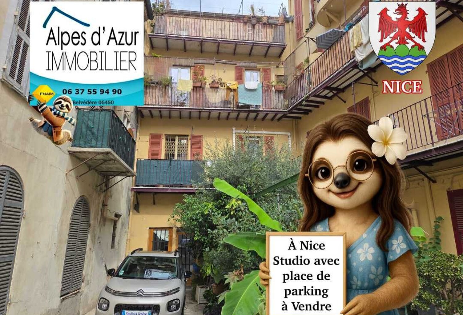 Nice Port  Studio avec Parking privatif — photo 1