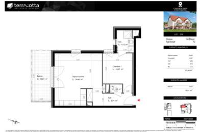 Appartement 2 pièces 210000 €