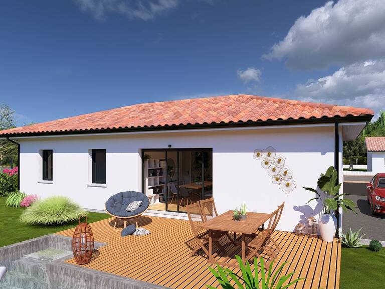 Maison neuve 2 chambres, terrasse couverte, garage à Saint-Michel-Escalus — photo 1