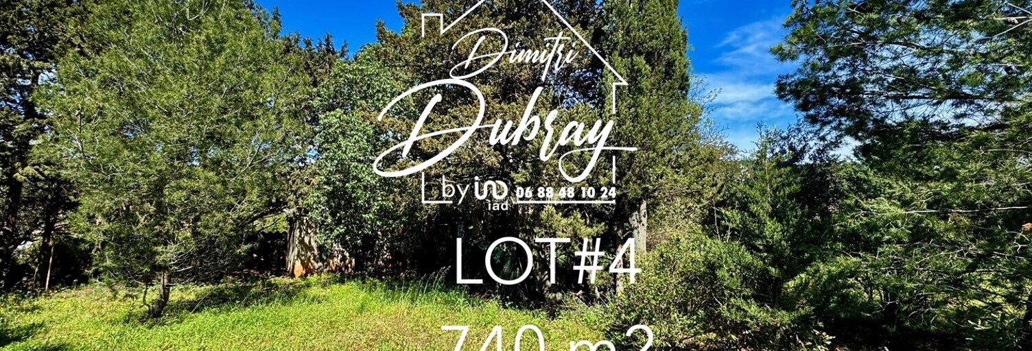 Terrain  740 m² à vendre à Bizanet (11200)