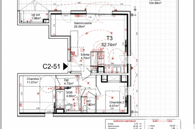 Appartement 3 pièces 399000 €
