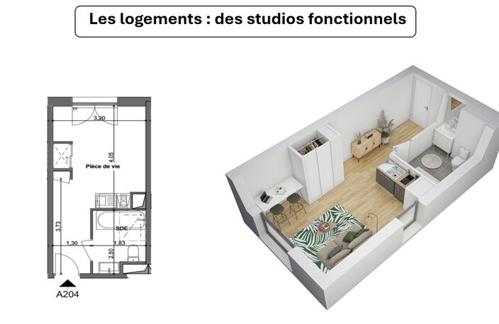 Studio neuf Anzin proche Valenciennes — photo 2