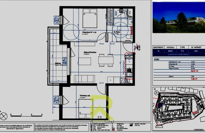 AGDE - APPT T3 / RES SENIORS- PARKING — photo 4