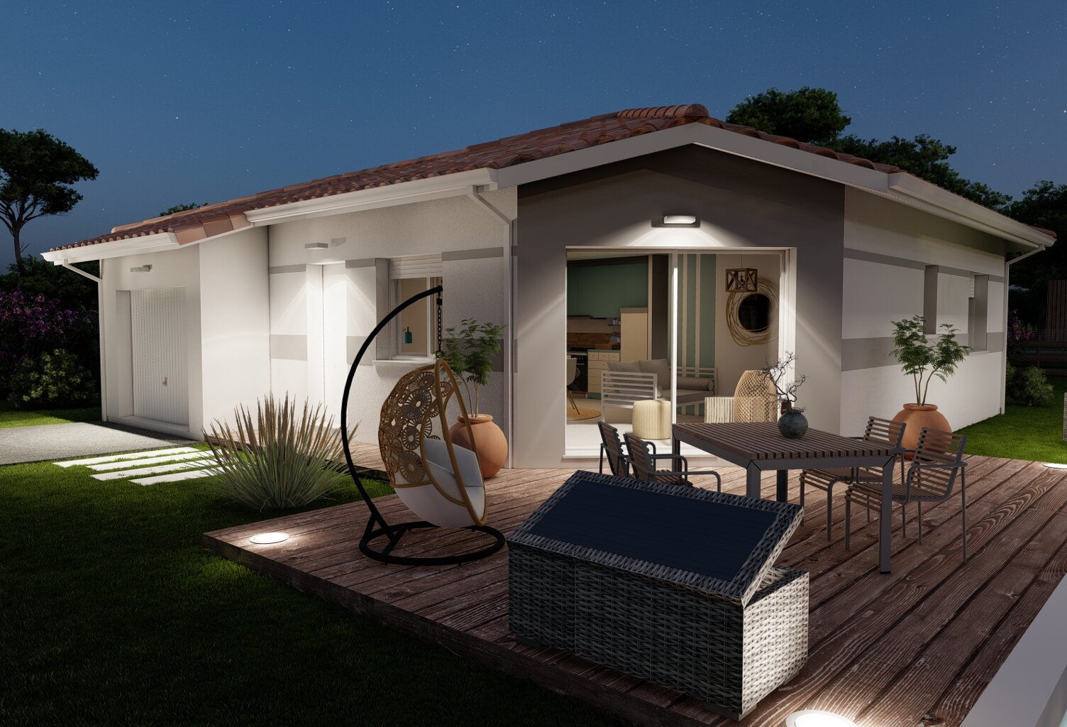 A saisir sur Aire sur Adour maison neuve deux chambres avec garage. — photo 1