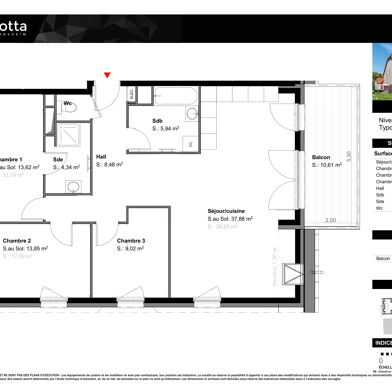 Appartement 4 pièces 380000 €