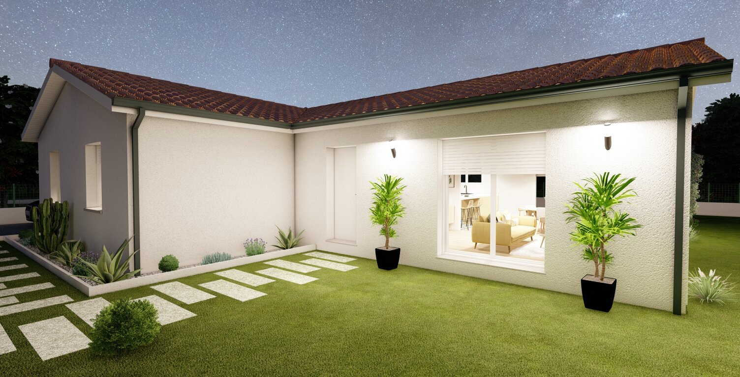 Projet de construction maison 4 chambres en L  — photo 1