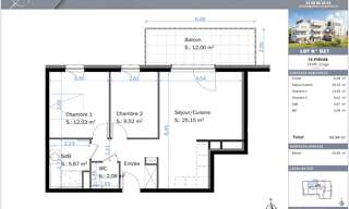 Appartement 3 Pièces 61 m² à vendre à Lingolsheim (67380)