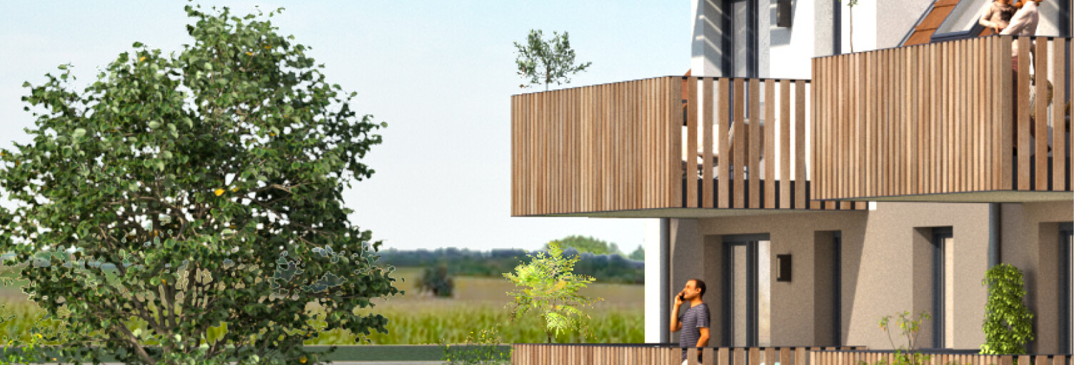 Appartement neuf T2, T3, T4 Pièce 44 à 86 m² à vendre à Oberschaeffolsheim (67203)