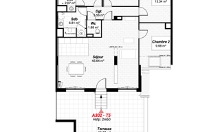 Appartement 5 Pièces 104 m² à vendre à Reims (51100)