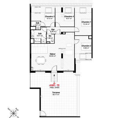 Appartement 5 pièces 372000 €