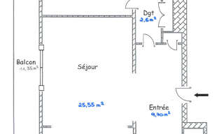Appartement 2 Pièces 58 m² à vendre à Lyon 6 (69006)