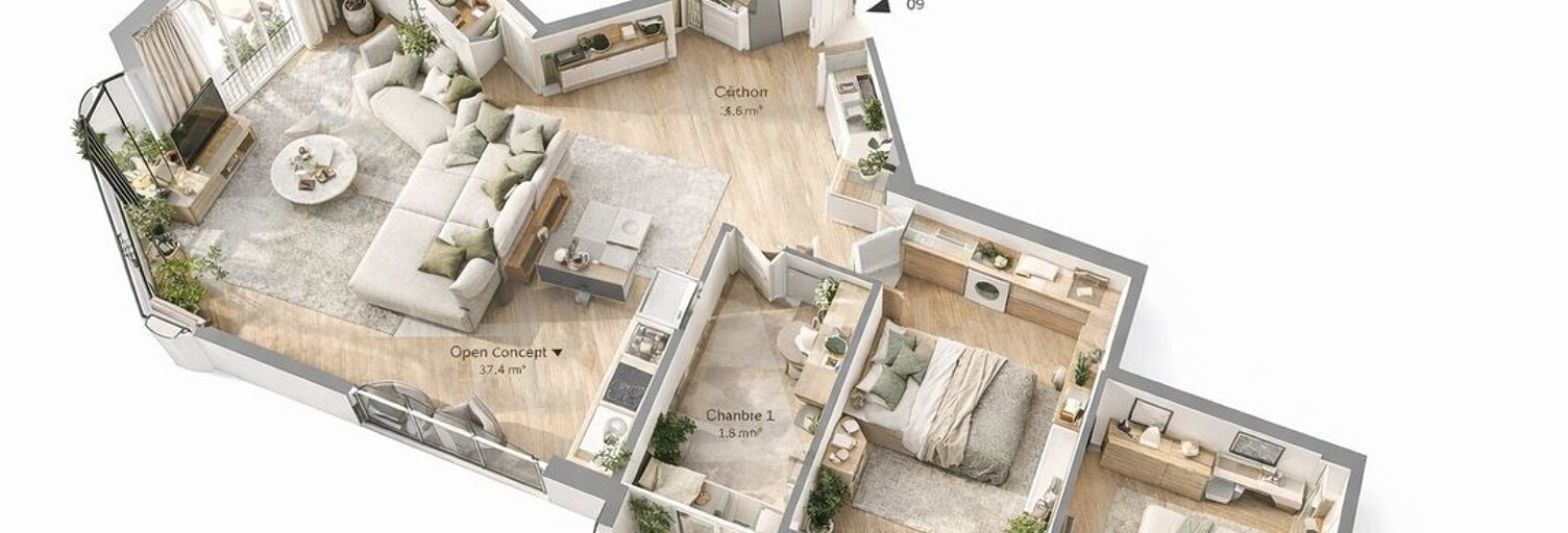 Appartement 3 Pièces 73 m² à vendre à Nice (06300)