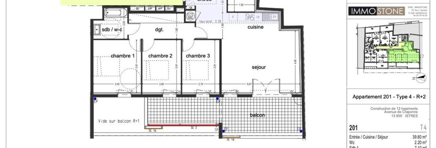 Appartement 4 Pièces 96 m² à vendre à Istres (13800)