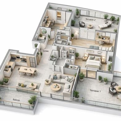 Appartement 4 pièces 1550000 €