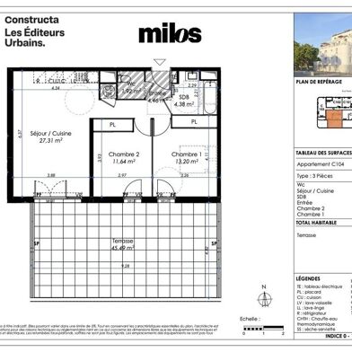 Appartement 3 pièces 225770 €