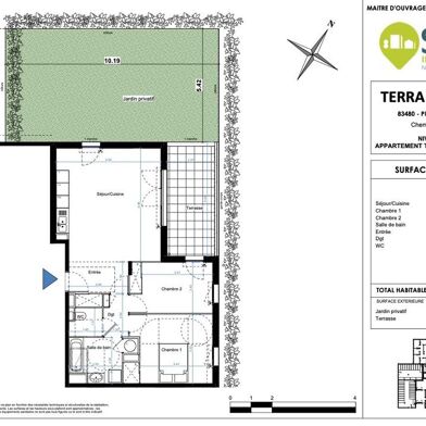 Appartement 3 pièces 337000 €