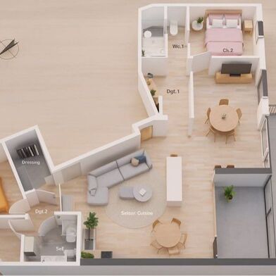 Appartement 5 pièces 1386000 €