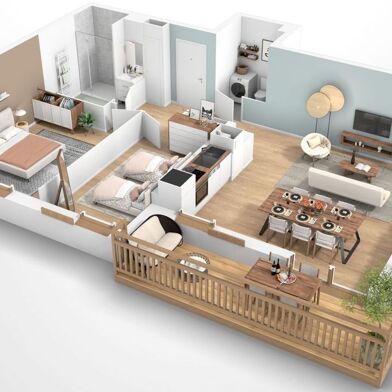 Appartement 2 pièces 159000 €