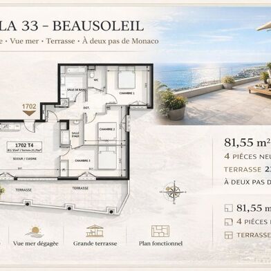 Appartement 4 pièces 899000 €