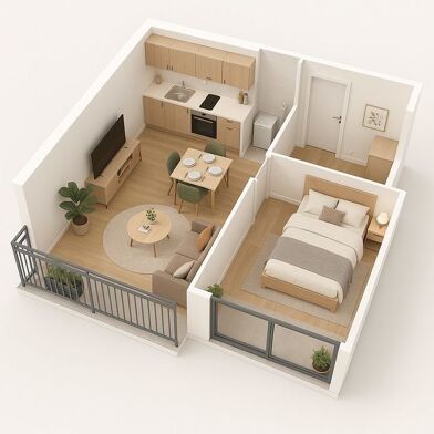 Appartement 2 pièces 277000 €