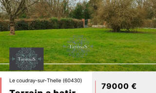 Terrain  572 m² à vendre à Le Coudray-sur-Thelle (60430)