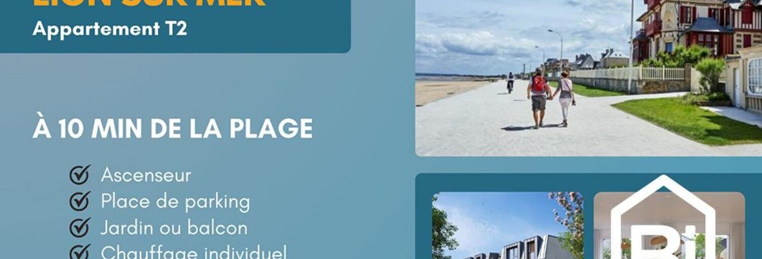 Appartement 2 Pièces 46 m² à vendre à Lion-sur-Mer (14780)