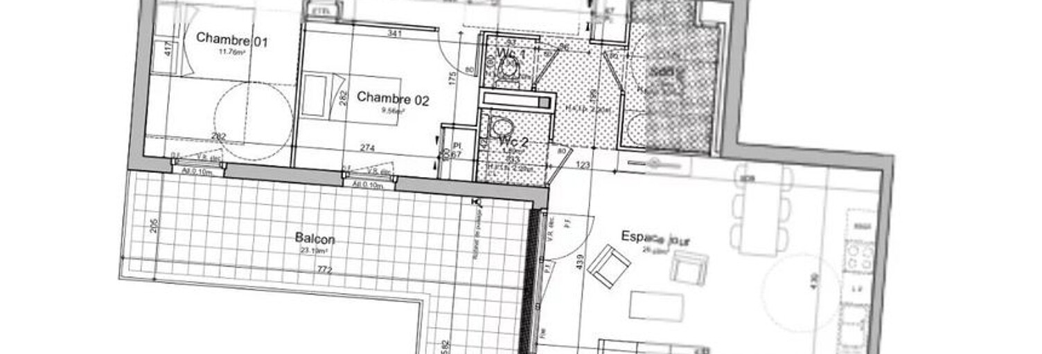 Appartement 4 Pièces 81 m² à louer à Chenôve (21300)