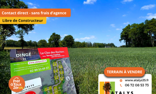 Terrain  414 m² à vendre à Dingé (35440)