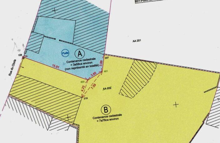 A VENDRE LUSSAT TERRAIN CONSTRUCTIBLE avec dépendance — photo 3
