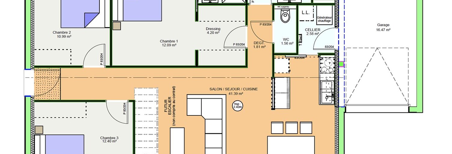 Maison 94 m² à construire Chas (63160)