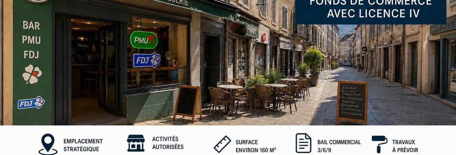 Commerce  160 m² à vendre à Chambéry (73000)