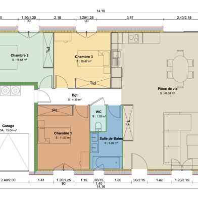 Maison 4 pièces 223000 €