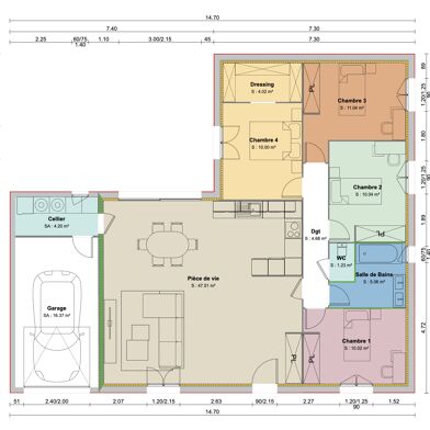 Maison 4 pièces 285000 €