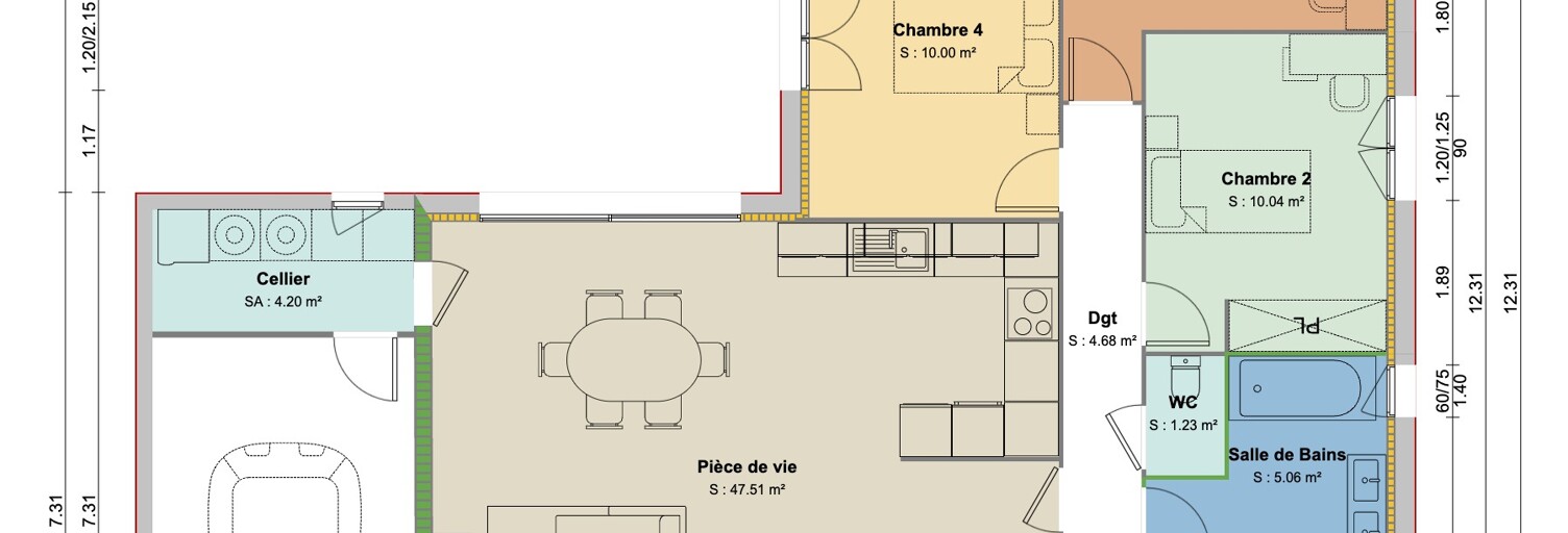 Maison 4 Pièces 90 m² à vendre à Crémieu (38460)