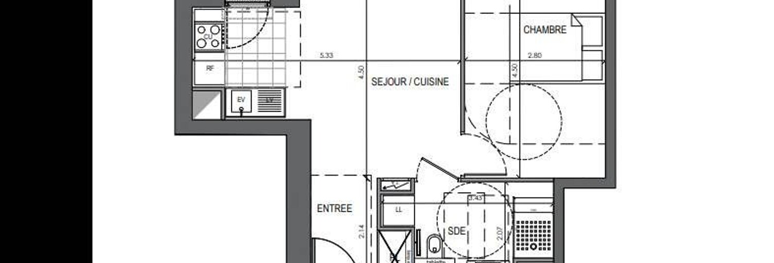 Appartement 2 Pièces 41 m² à louer à Bois-Colombes (92270)